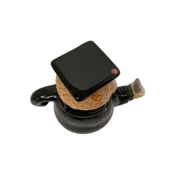 Vintage Beswick Ware Owl Teacher Teapot 6" x 7" Graduation Cap Book - Picture 4 of 9